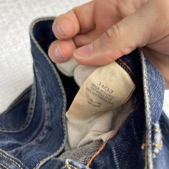 Denim & Supply Ralph Lauren Jeans Blue Distressed Slim Cut Off 34x**30** Read** - Picture 11 of 16